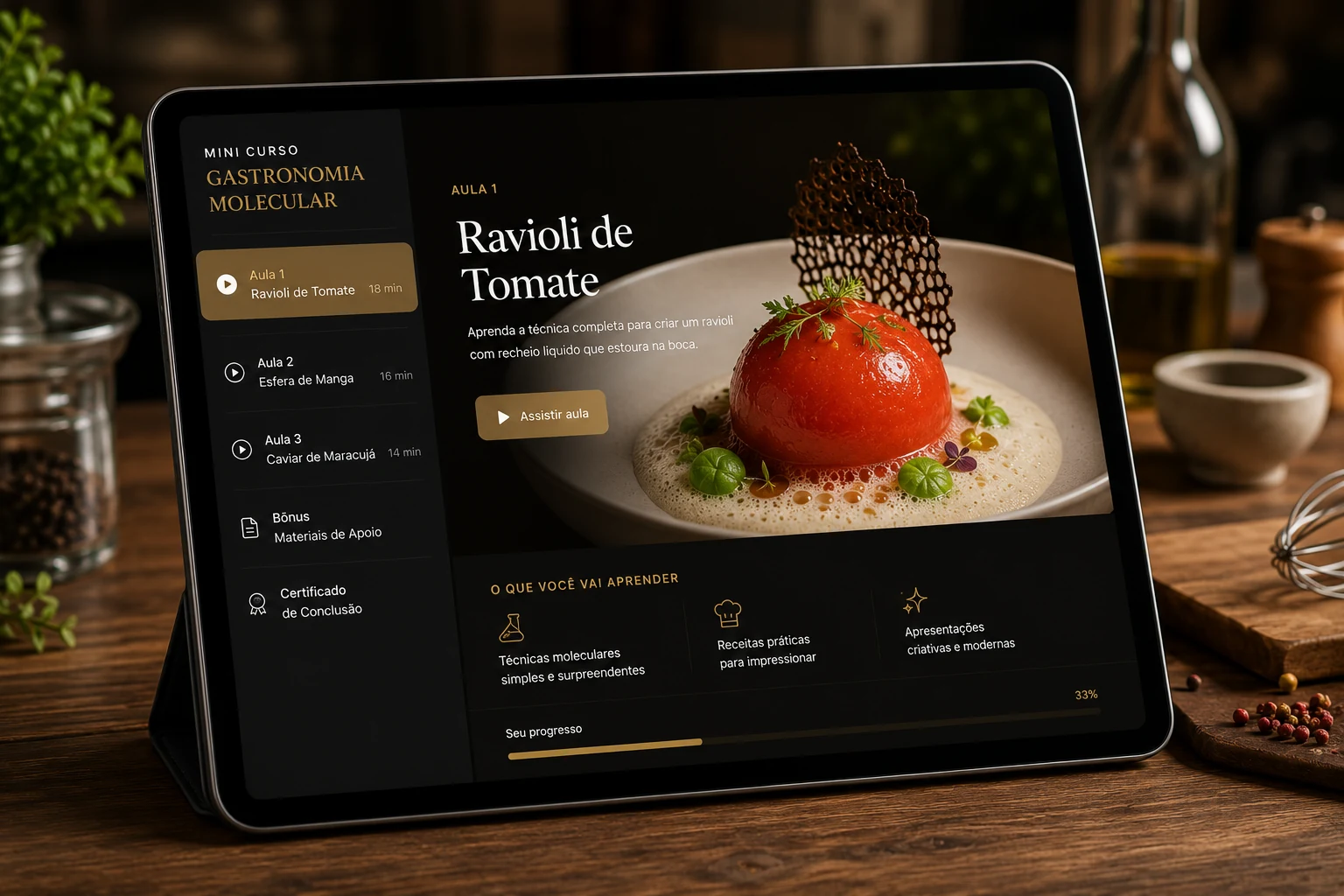 Mini Curso Gastronomia Molecular